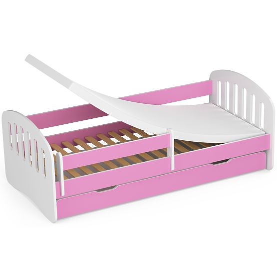 Letto per bambini PLAY 180x80 Rosa + Materasso