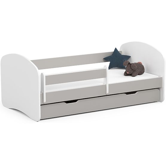 Letto per bambini SMILE 160x80 Grigio + Materasso
