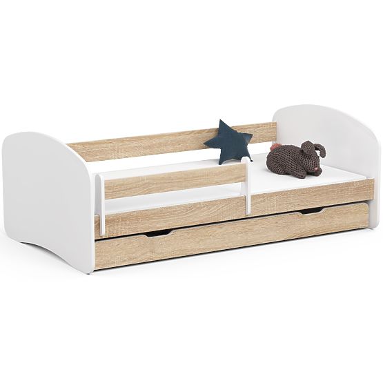 Letto per bambini SMILE 180x90 Rovere Sonoma + Materasso