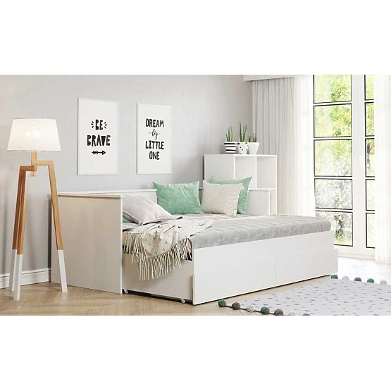 Letto pieghevole HELIOS 200x80 cm - bianco