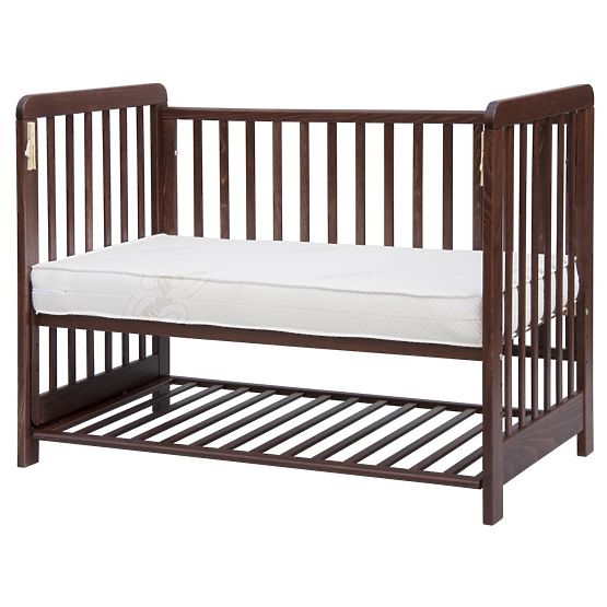 Lettino con sponda removibile Scarlett Vista - noce 120 x 60 cm