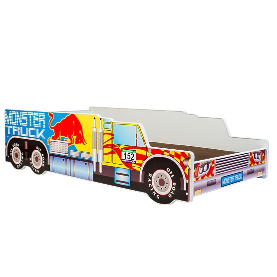 Letto singolo Monster Truck 160x80 con materasso