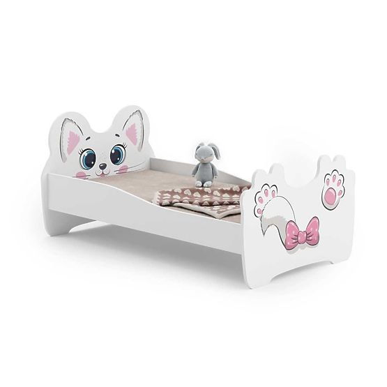 Letto Singolo Pink Cat 140x70 con Materasso
