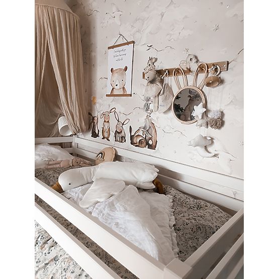 Letto rialzato per bambini Ourbaby Modo - bianco