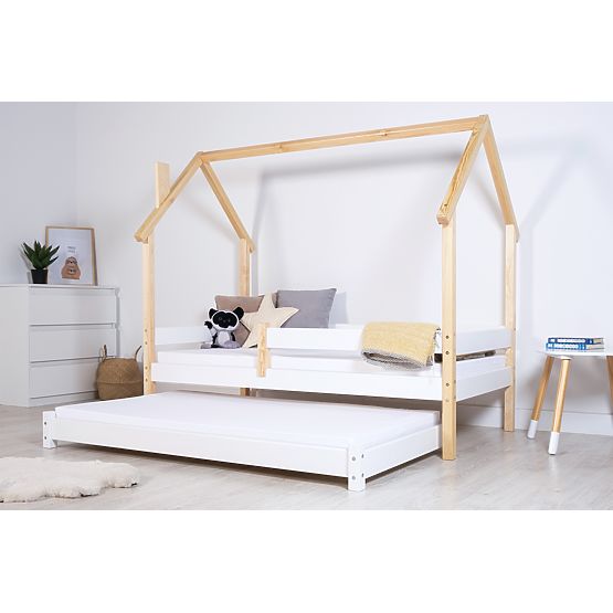 Letto estraibile Vario con materasso in schiuma - bianco