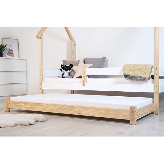 Letto estraibile Vario con materasso in schiuma - naturale