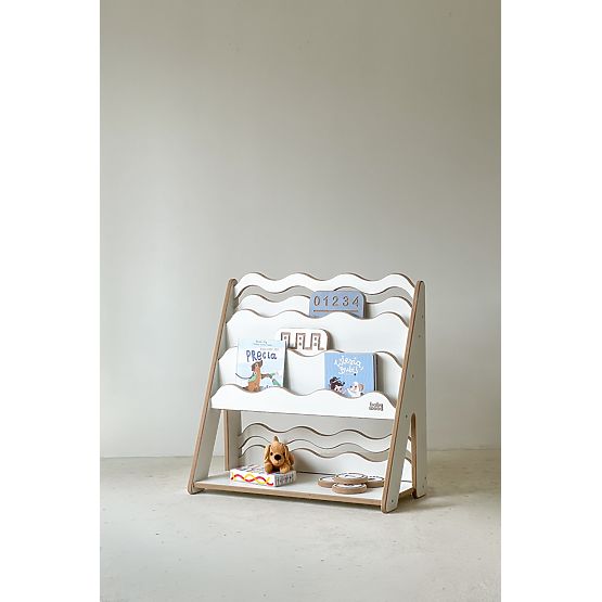 Libreria e scaffale per giocattoli WAVE M - bianco