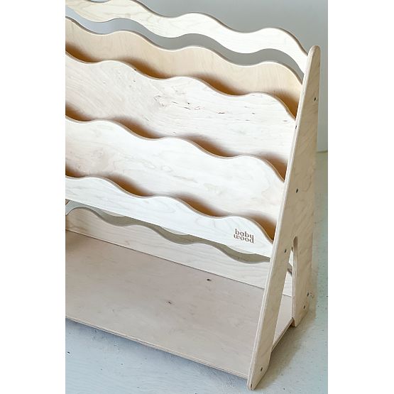 Libreria e scaffale per giocattoli WAVE M - naturale