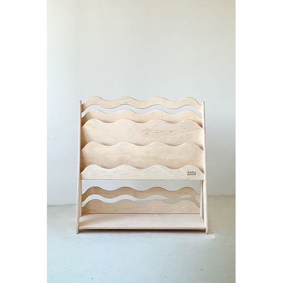 Libreria e scaffale per giocattoli WAVE M - naturale