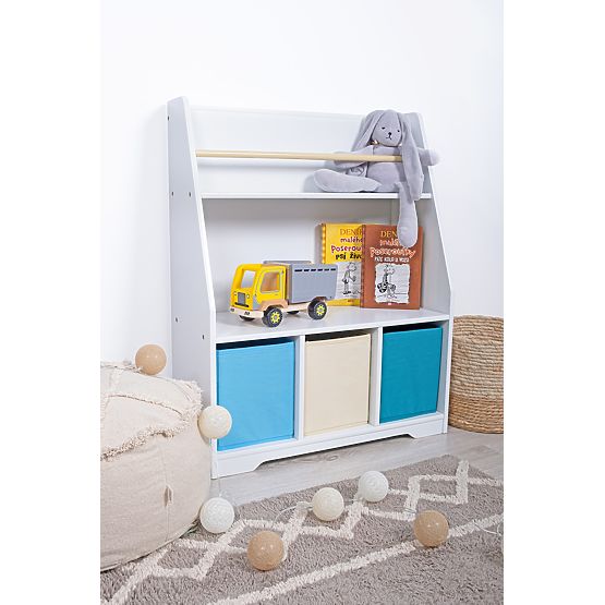 Libreria Montessori Cyan - bianca