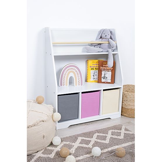 Libreria Montessori Dusty Pink - bianca