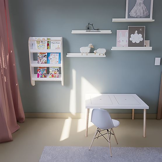 Libreria per bambini 74,5 x 49 cm - scaffali per libri