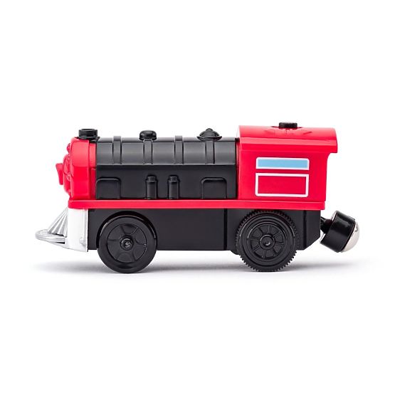 Locomotiva a batteria rossa - si muove avanti e indietro