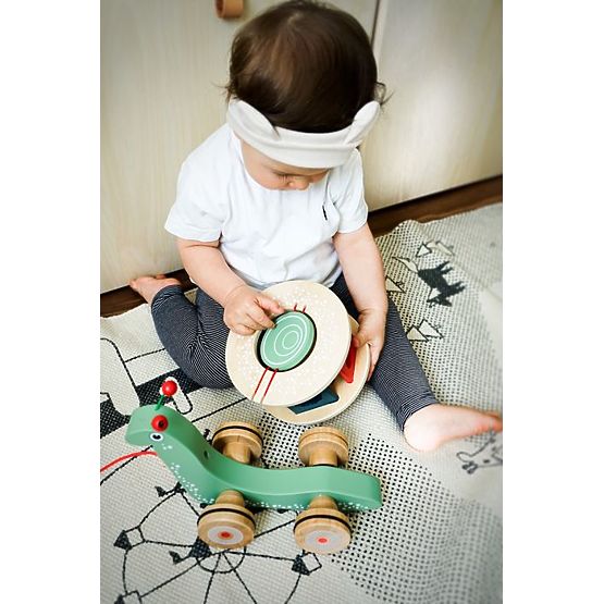 Lumaca con scatola di smistamento su corda Montessori