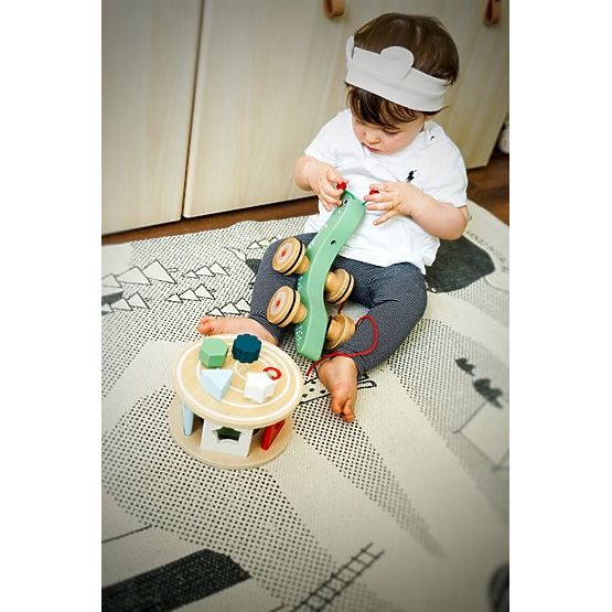 Lumaca con scatola di smistamento su corda Montessori