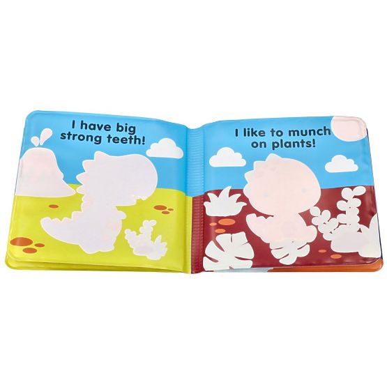Magico libro da bagno colorato con dinosauri