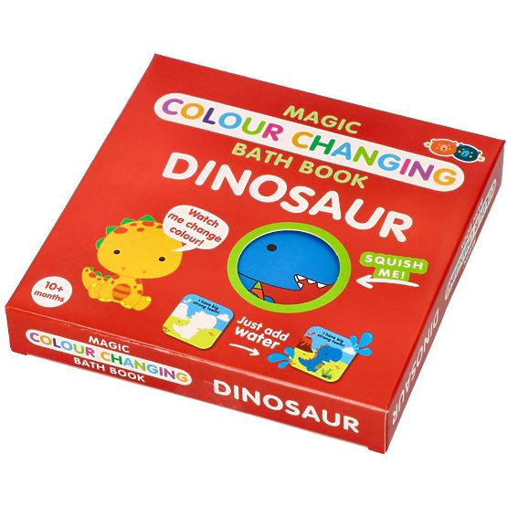 Magico libro da bagno colorato con dinosauri