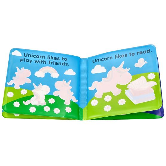 Magico libro da bagno colorato con unicorno