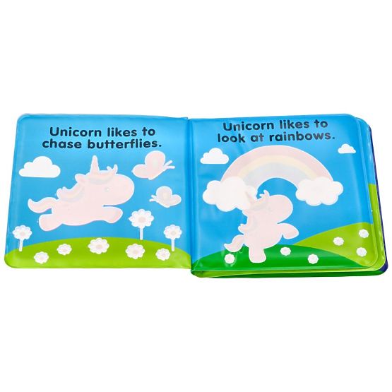 Magico libro da bagno colorato con unicorno