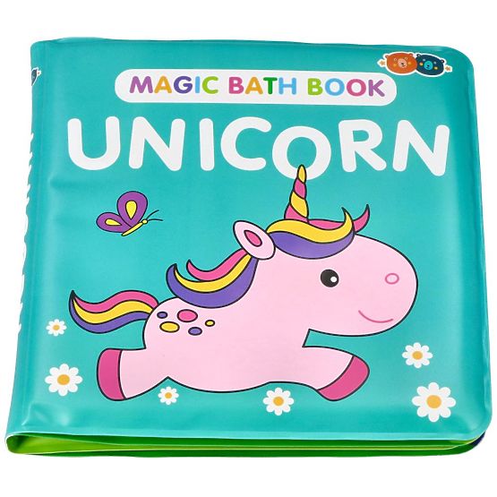 Magico libro da bagno colorato con unicorno