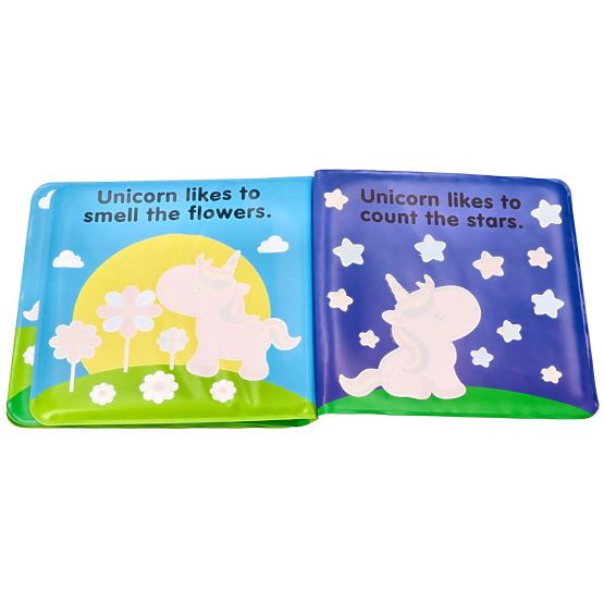 Magico libro da bagno colorato con unicorno