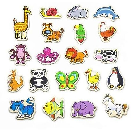 Magneti in legno animali