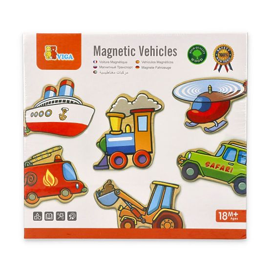 Magneti in legno per bambini - Veicoli