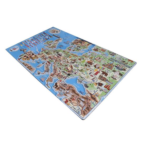 Mappa Magnetica dell'Europa XXXL