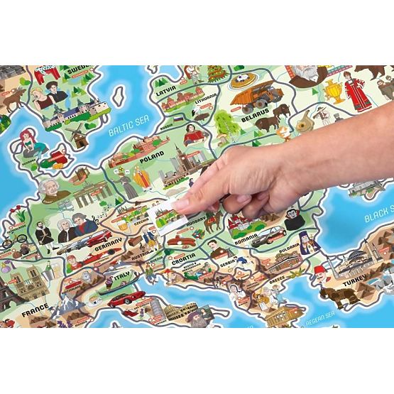 Mappa Magnetica dell'Europa XXXL