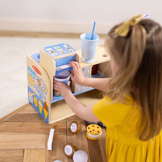 Mega gelateria - set in legno per giocare al negozio di gelati