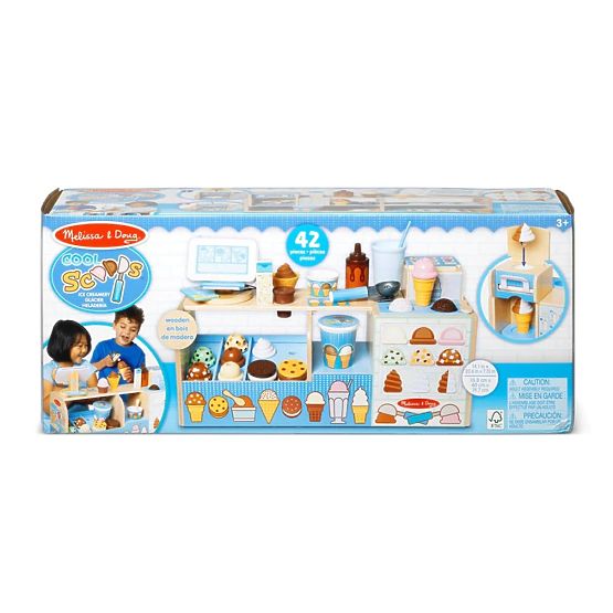 Mega gelateria - set in legno per giocare al negozio di gelati