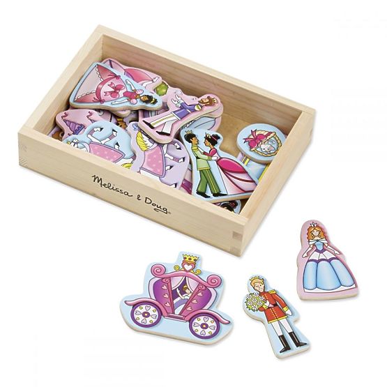 Melissa & Doug - Magneti frigo Princess 20 pezzi