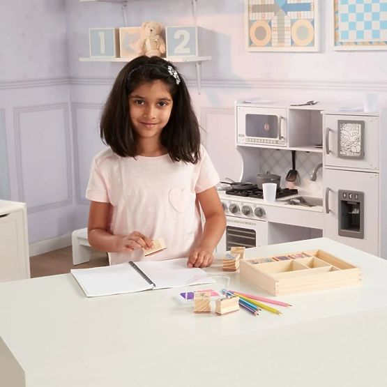 Melissa & Doug - Set di timbri in legno Princess