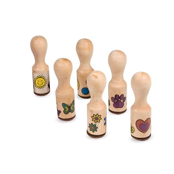 Melissa & Doug - timbri di legno in una scatola