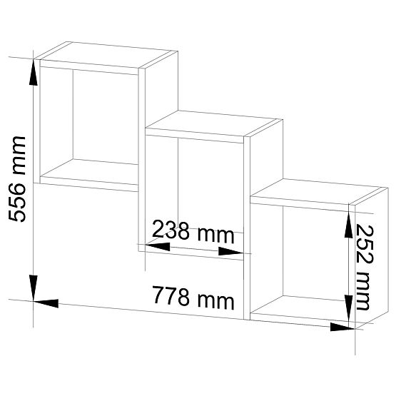 MENSOLA DA MURO STAR BIANCA