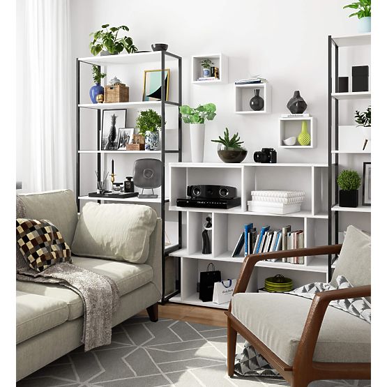 MENSOLA DA PARETE K 25x25cm SET 3pz BIANCA