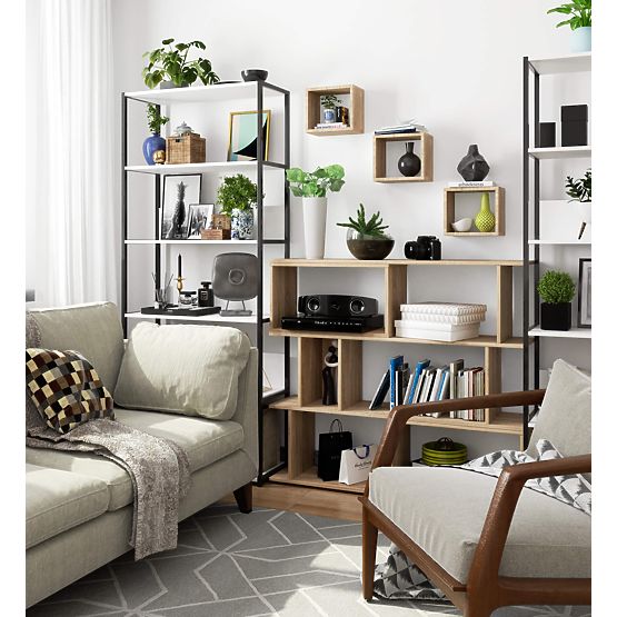 MENSOLA DA PARETE K 25x25cm SET 3pz ROVERE SONOMA