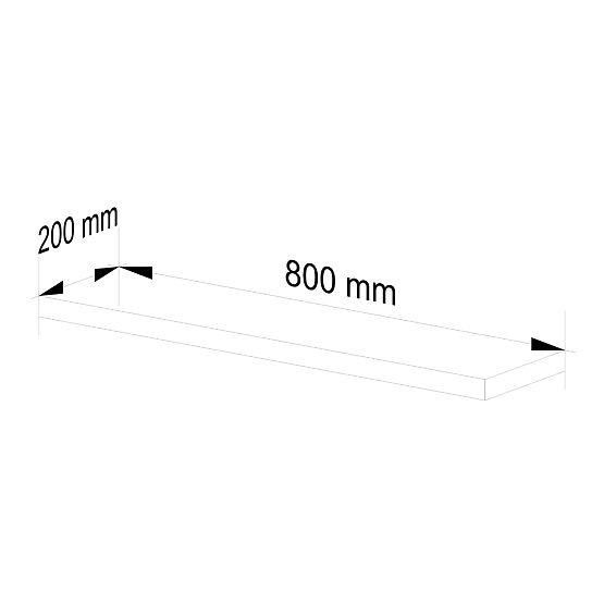 MENSOLA PS-4 80cm ROVERE SONOMA