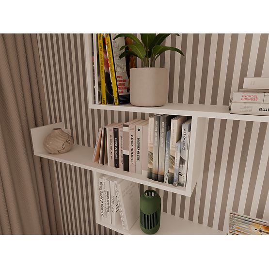 Mensole da Parete KOBI per Soggiorno BIANCO