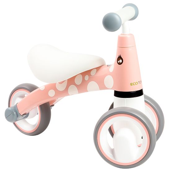 Mini buttafuori - rosa con pois bianchi