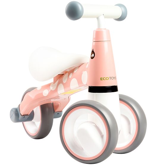 Mini buttafuori - rosa con pois bianchi