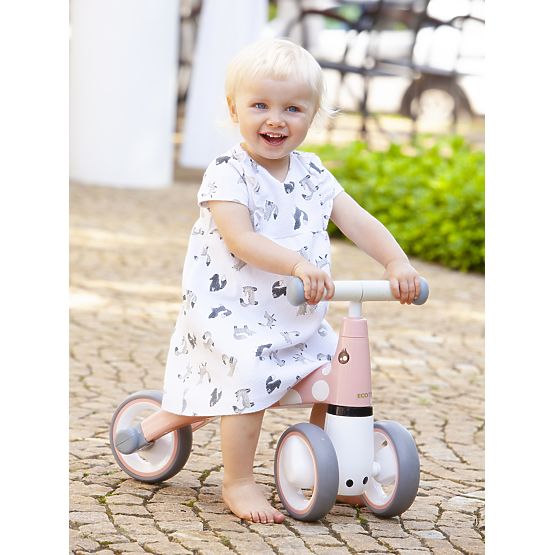 Mini buttafuori - rosa con pois bianchi