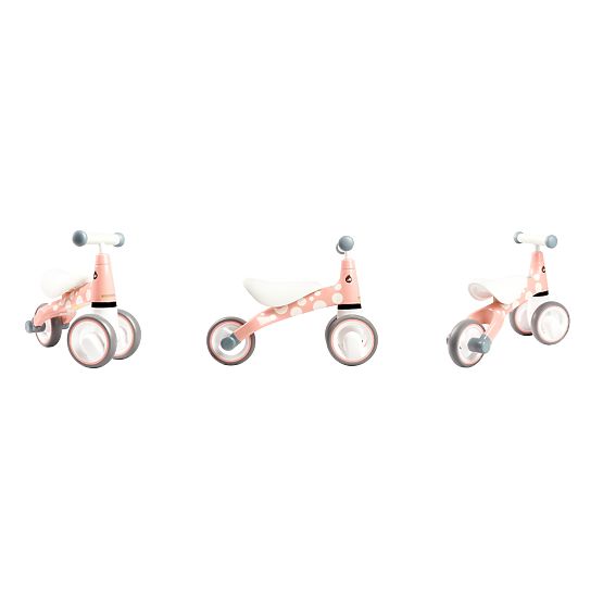 Mini buttafuori - rosa con pois bianchi