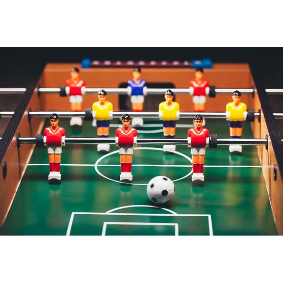 Mini calcio balilla da tavolo 69x35,5 cm in legno ECOTOYS