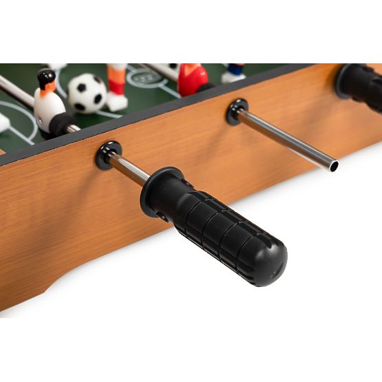 Mini calcio balilla da tavolo per bambini con due palline e maniglie