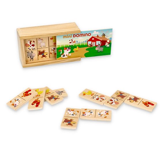 Mini Domino in scatola - Animali