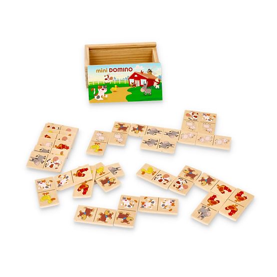 Mini Domino in scatola - Animali