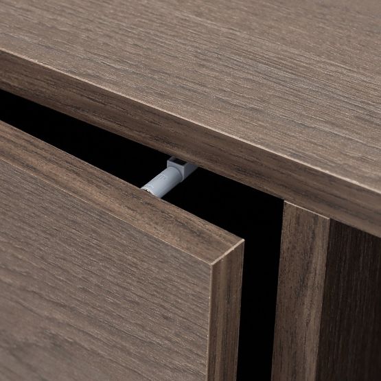 Mobile TV a due ante con cassetto Kanso, Rovere Baltic Storm