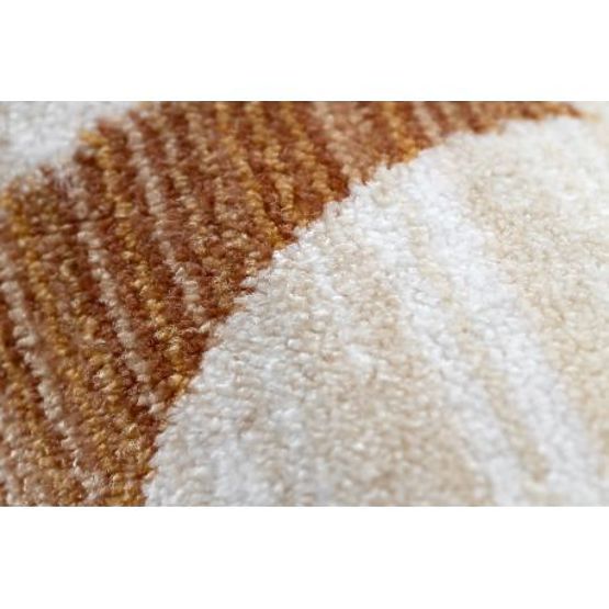 Moderno tappeto per bambini TOYS 75323 ORSETTO, forma irregolare, crema, rosso fucsia