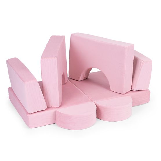 Poltrona modulare per bambini DIY 8 cuscini morbidi pieghevoli - rosa ECOTOYS